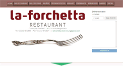 Desktop Screenshot of la-forchetta.net