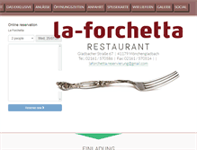 Tablet Screenshot of la-forchetta.net
